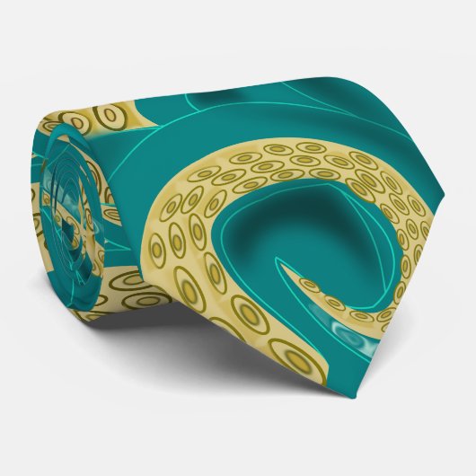 Octopus Art Stropdas (Opgerold)