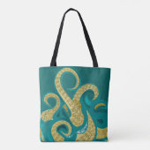 Octopus Art Tote Bag (Achterkant)