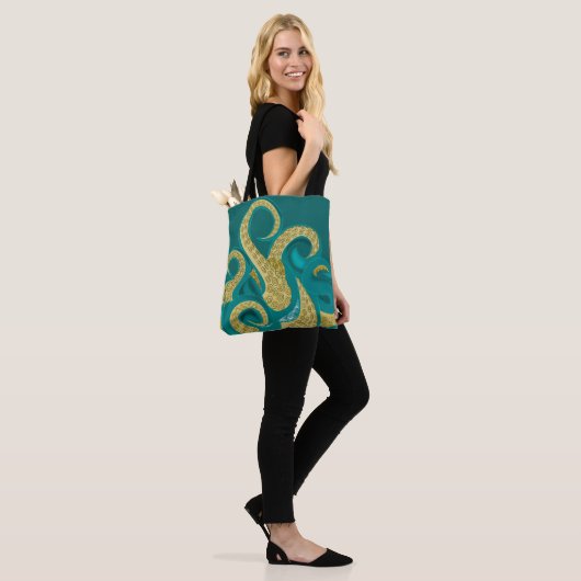 Octopus Art Tote Bag (Op model)