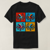 Octopus Art Trendy Marine Life T-shirt (Design voorkant)