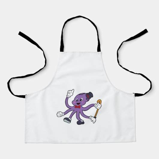 Octopus as Magician with Hat Schort (Voorkant)