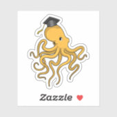 Octopus as Student with Diploma Sticker (Vel)