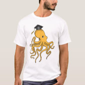 Octopus as Student with Diploma T-shirt (Voorkant)