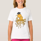 Octopus as Student with Diploma T-shirt (Voorkant)