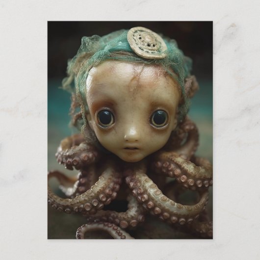 Octopus Assemblage Doll Briefkaart (Voorkant)