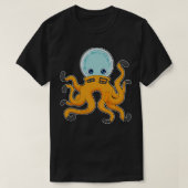 Octopus Astronaut Space T-shirt (Design voorkant)