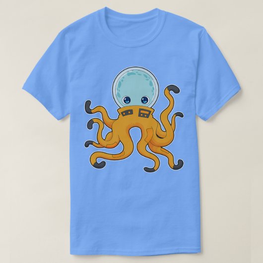 Octopus Astronaut Space T-shirt (Design voorkant)
