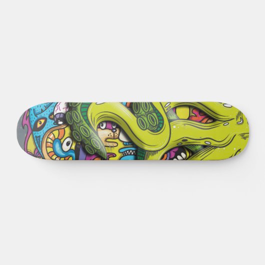 Octopus Attack Persoonlijk Skateboard (Horizontaal)