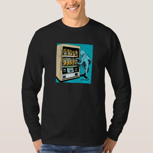 Octopus Automat Vending Machine Gatcha Cephalopode T-shirt (Voorkant)