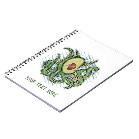 Octopus Avocado Notitieboek (Linkerzijde)