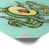 Octopus Avocado Poster (Hoek)