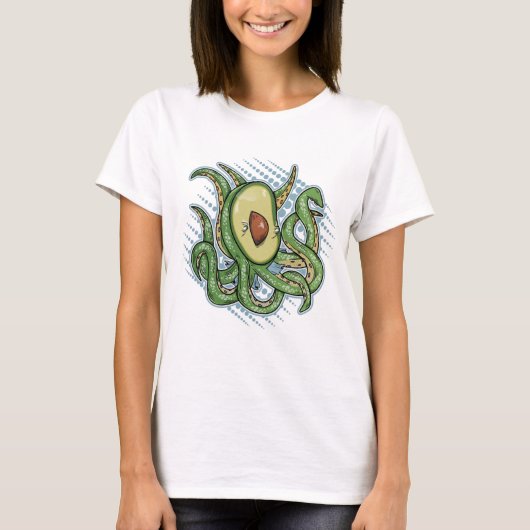 Octopus Avocado T-shirt (Voorkant)