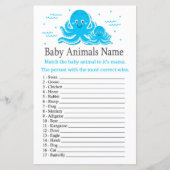 Octopus Baby Animals Name Game (Voorkant)