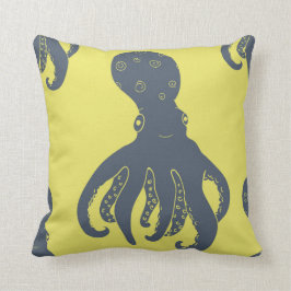 Octopus baby kussen (geel)