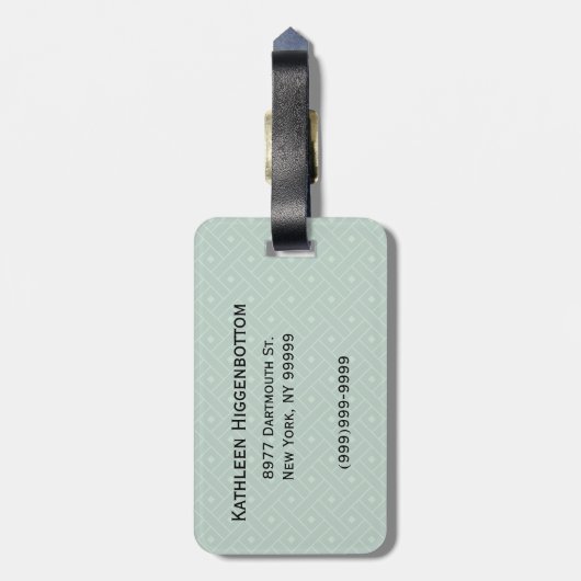 Octopus Bagagelabel (Achterkant verticaal)