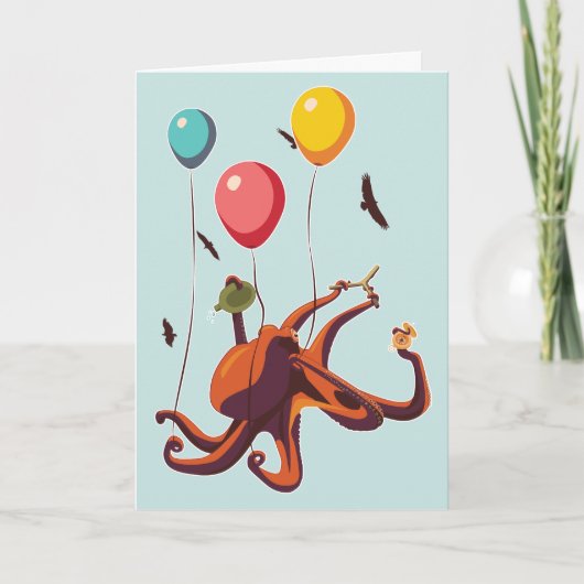 Octopus Ballon Avontuur Kaart (Voorkant)