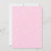 Octopus Ballon Bubble Pink Kids Verjaardag Kaart (Achterkant)