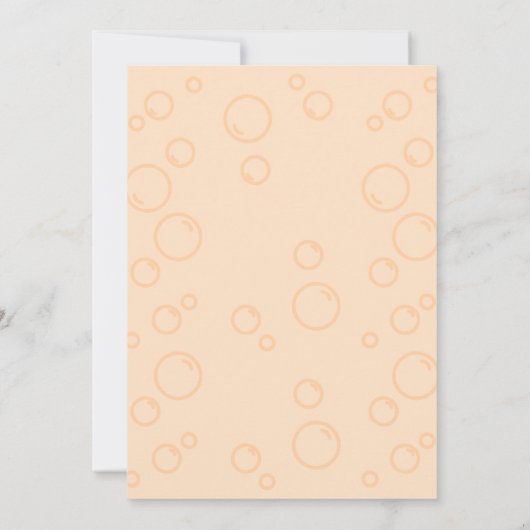 Octopus Balloon Peach Bubble Kids Verjaardag Kaart (Achterkant)