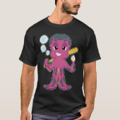 Octopus Baseball Baseball bat Sports T-shirt (Voorkant)