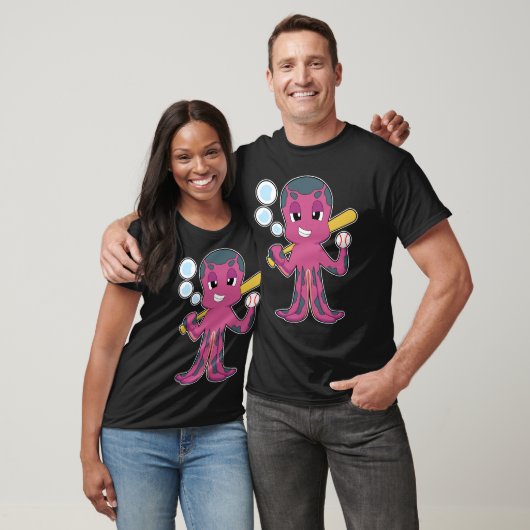 Octopus Baseball Baseball bat Sports T-shirt (Unisex)