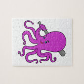 Octopus Baseball Baseball Legpuzzel (Horizontaal)