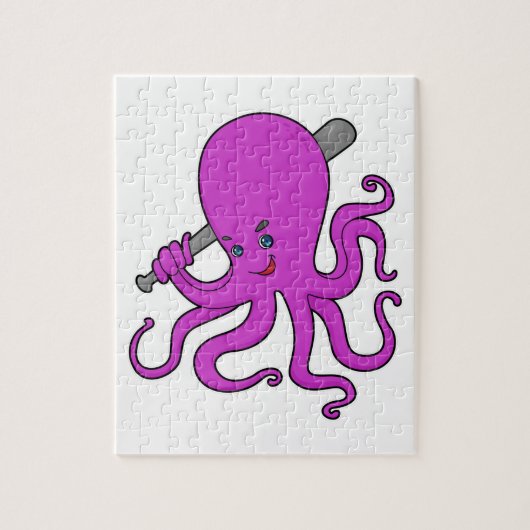 Octopus Baseball Baseball Legpuzzel (Verticaal)