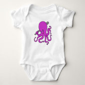 Octopus Baseball Baseball Romper (Voorkant)