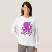 Octopus Baseball Baseball T-shirt (Voorkant volledig)