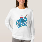 Octopus Baseball Baseball T-shirt (Voorkant)