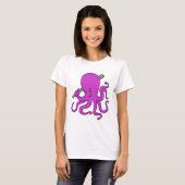 Octopus Baseball Baseball T-shirt (Voorkant volledig)
