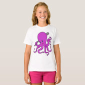Octopus Baseball Baseball T-shirt (Voorkant volledig)