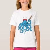 Octopus Baseball Baseball T-shirt (Voorkant)