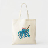 Octopus Baseball Baseball Tote Bag (Voorkant)