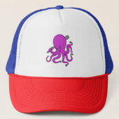 Octopus Baseball Baseball Trucker Pet (Voorkant)
