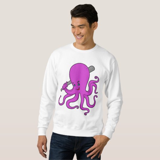 Octopus Baseball Baseball Trui (Voorkant volledig)