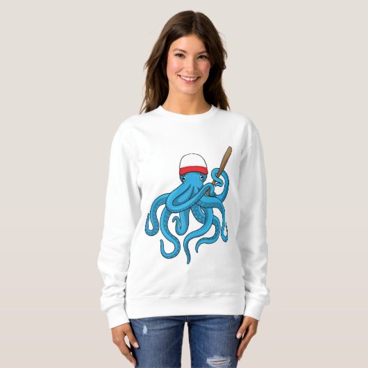 Octopus Baseball Baseball Trui (Voorkant volledig)