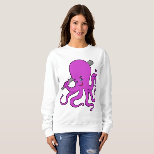 Octopus Baseball Baseball Trui (Voorkant volledig)