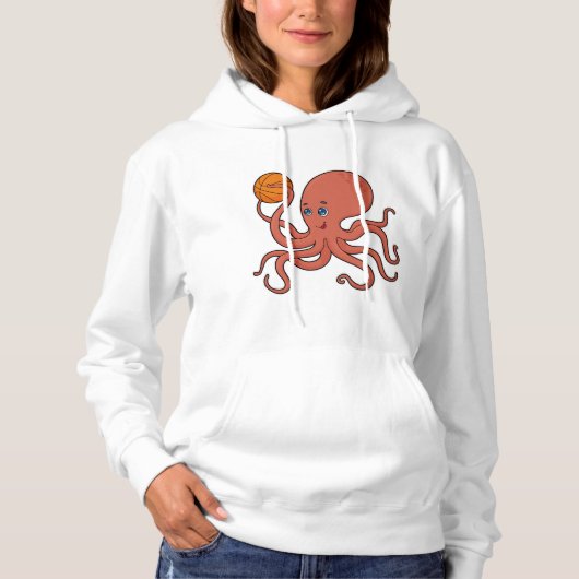 Octopus Basketball speler Basketball Hoodie (Voorkant)