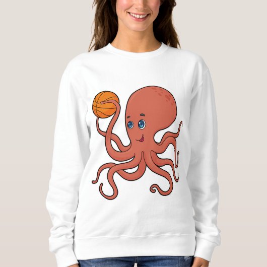 Octopus Basketball speler Basketball Trui (Voorkant)