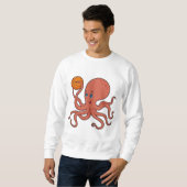 Octopus Basketball speler Basketball Trui (Voorkant volledig)