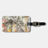 Octopus Beach Antiek kuststeampunk Bagagelabel (Voorkant horizontaal)