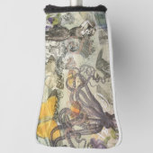 Octopus Beach Antiek kuststeampunk Golfheadcover (Draai 90)