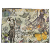 Octopus Beach Antiek kuststeampunk Groot Cadeauzakje (Achterkant)