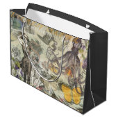 Octopus Beach Antiek kuststeampunk Groot Cadeauzakje (Achterkant Gekanteld)