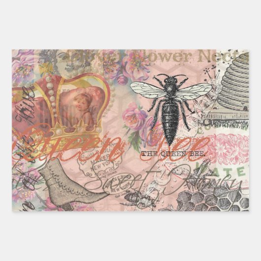 Octopus Beach Antiek kuststeampunk Inpakpapier Vel (Voorkant 3)