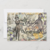 Octopus Beach Antiek kuststeampunk Kaart (Voorkant)