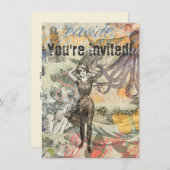 Octopus Beach Antiek kuststeampunk Kaart (Voorkant / Achterkant)