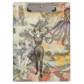 Octopus Beach Antiek kuststeampunk Klembord (Voorkant)