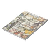 Octopus Beach Antiek kuststeampunk Notitieblok (Linkerzijde)