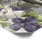 Octopus Beach Antiek kuststeampunk Perfect Poster (Hoek)